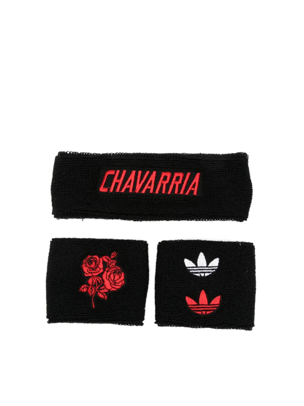 Adidas x Willy Chavarria drie zweetbanden Zwart