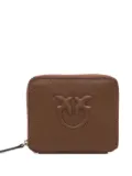 PINKO Taylor embossed logo zip-around purse - Brown