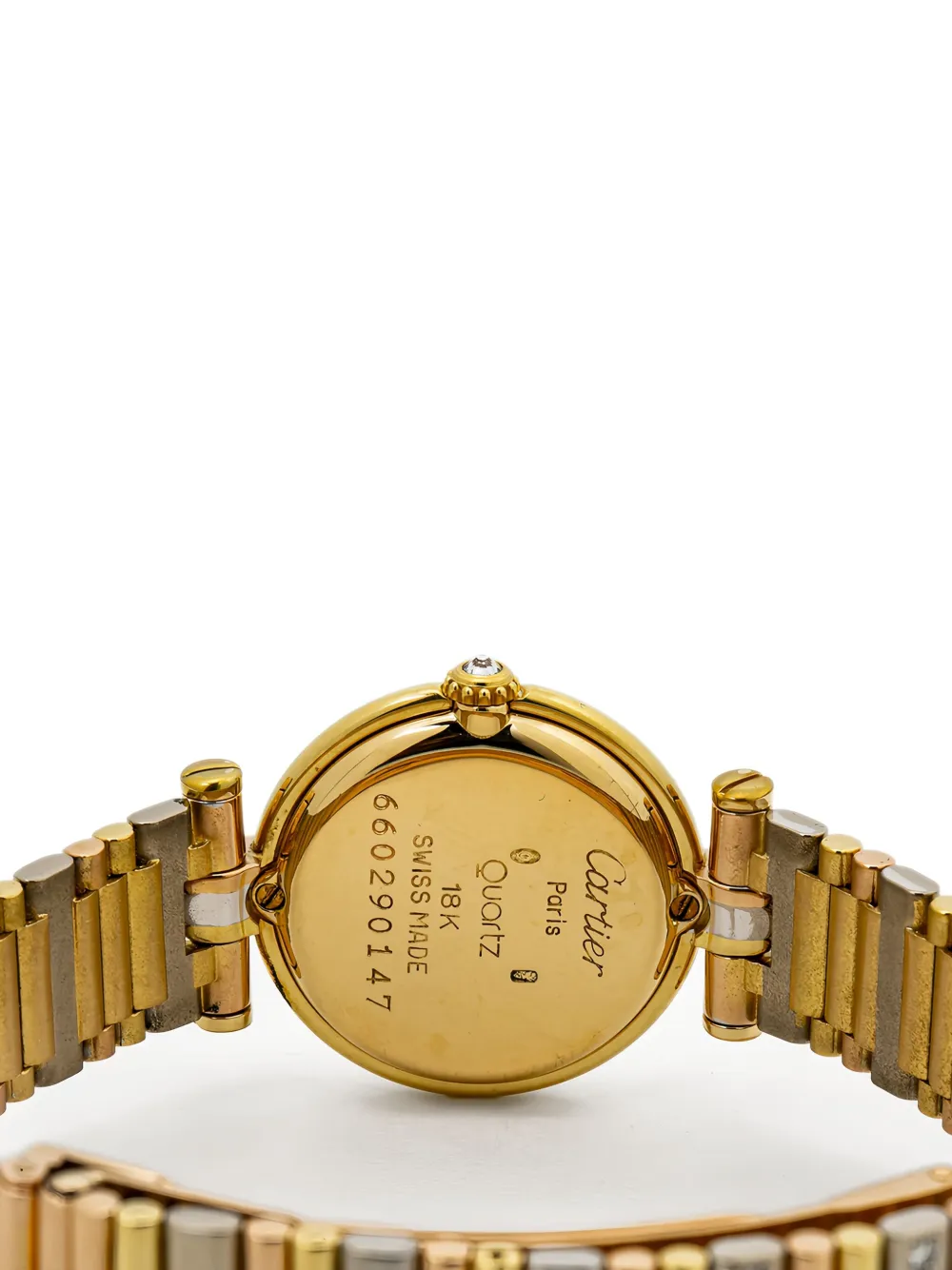 Pre-owned Cartier Vendome 25mm In Gold