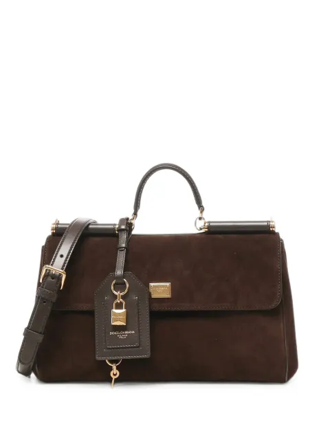 Dolce & Gabbana sac à main My Sicily format moyen en cuir de veau refendu
