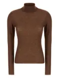 Fabiana Filippi turtleneck sequin-embellished sweater - Brown