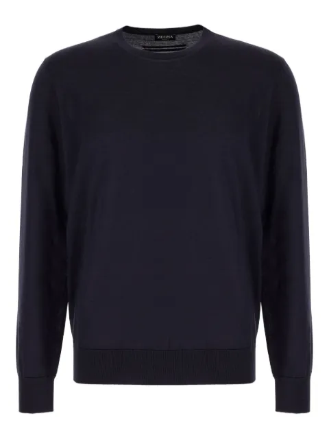 Zegna cashmere-silk crew-neck sweater