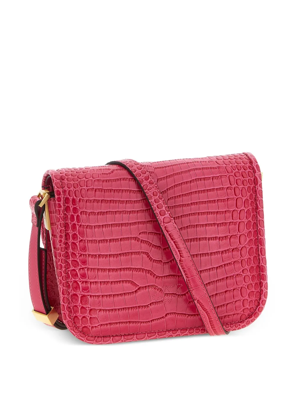 PINKO Schoudertas met krokodillen-reliëf - Roze