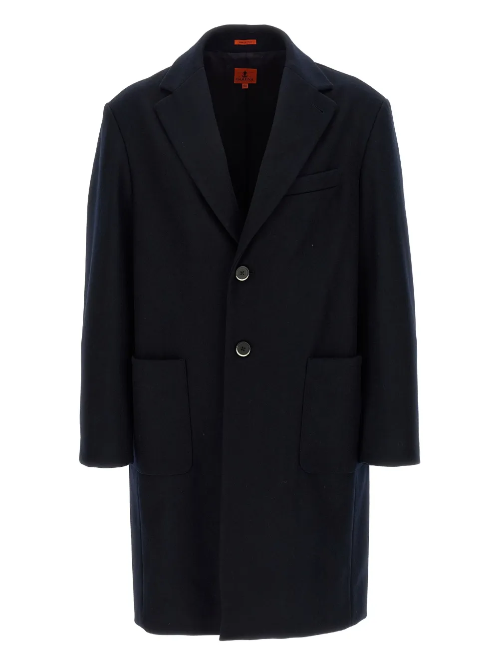 Barena Jas van wolblend met gekerfde revers Blauw