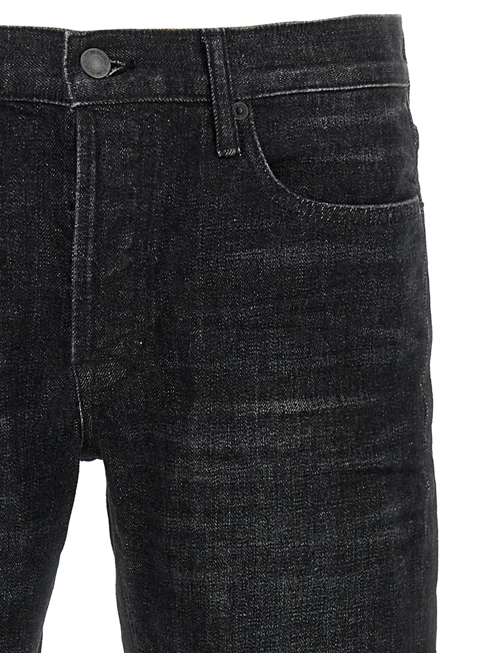 TOM FORD stonewashed five-pocket jeans Zwart