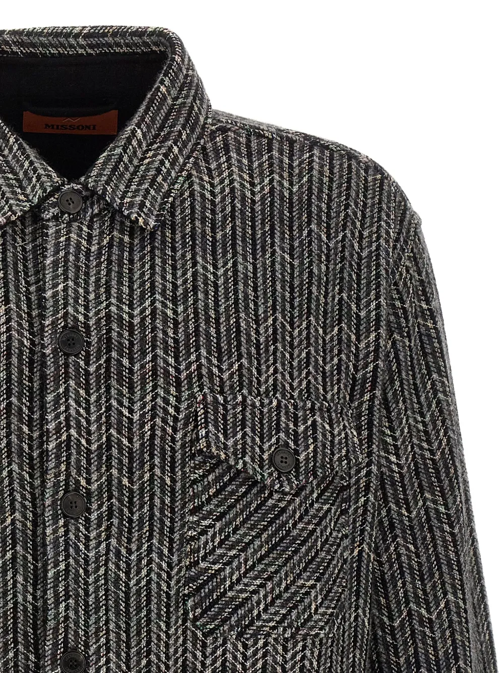 Missoni Overhemd met zigzag patroon Zwart