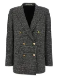 Tagliatore Jasmine check-patterned double-breasted blazer - Black