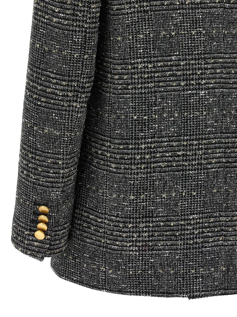 Tagliatore Jasmine geruite blazer met dubbele rij knopen Zwart