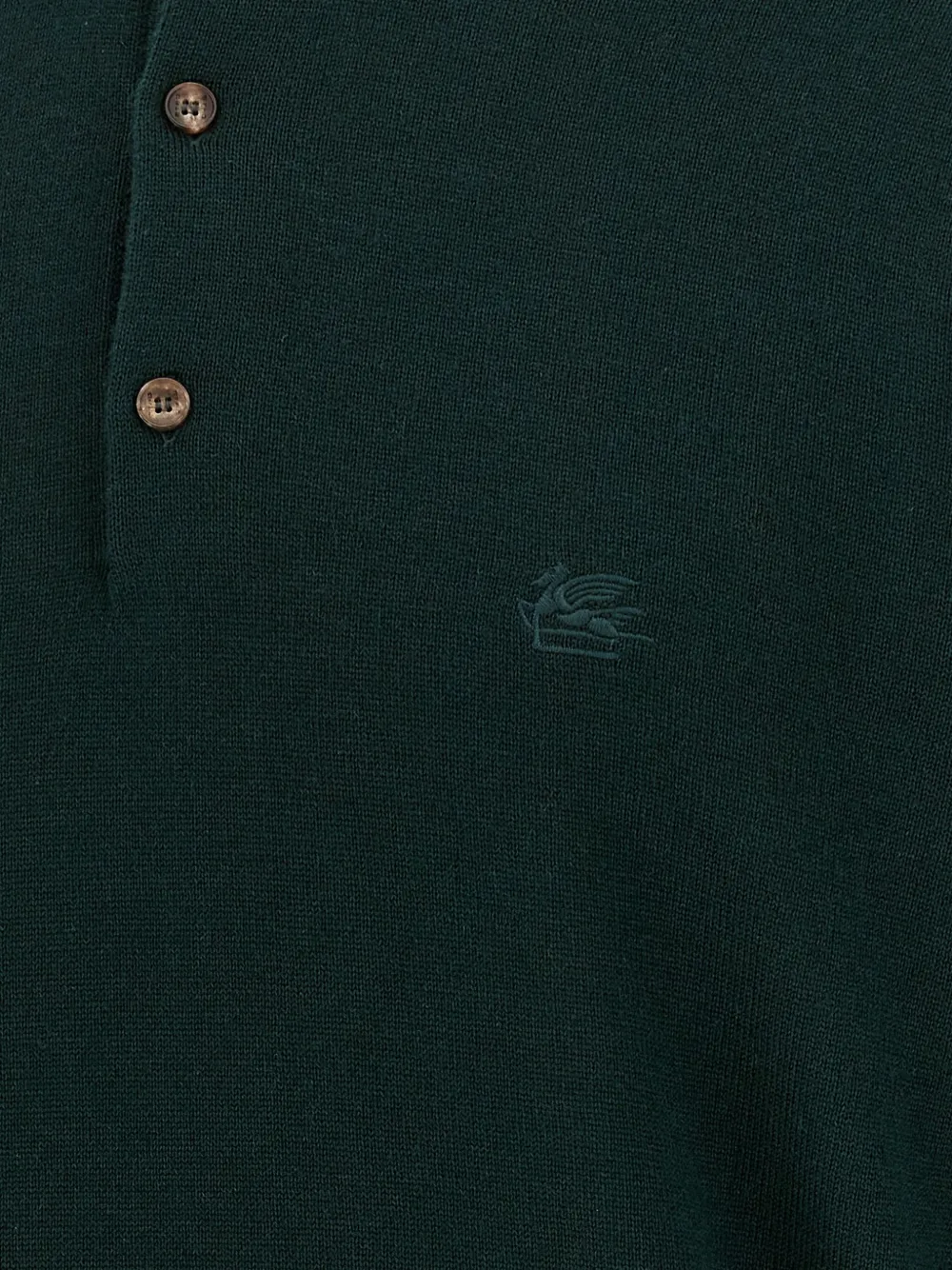 ETRO Poloshirt met geborduurd logo Groen