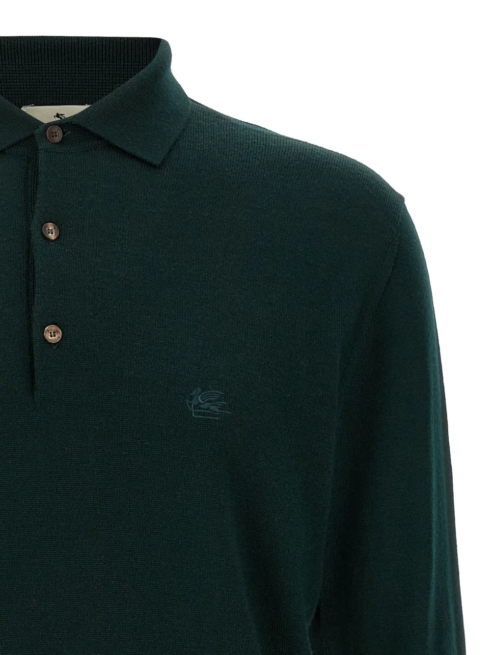 ETRO Poloshirt met geborduurd logo Groen