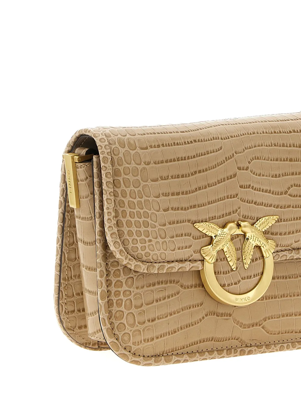 PINKO mini Love Bag Box shoulder bag Beige