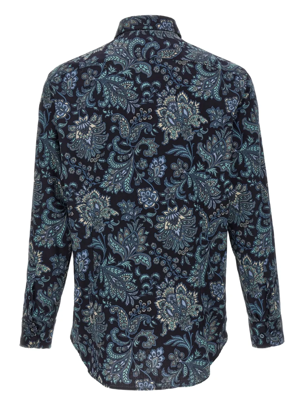 ETRO Katoenen overhemd met paisley-print - Blauw