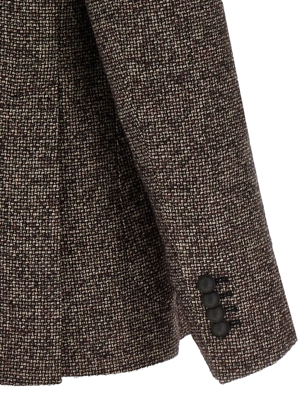Tagliatore Blazer met dubbele rij knopen en micro-patroon Bruin