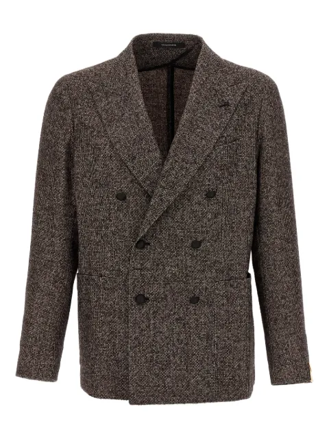 Tagliatore micro-pattern double-breasted blazer