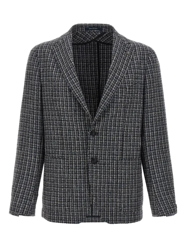 <美品>TAGLIATORE グレー ウール ツイード ジャケット サイズ44 Tagliatore ツイードジャケット | ブラウン | FARFETCH JP