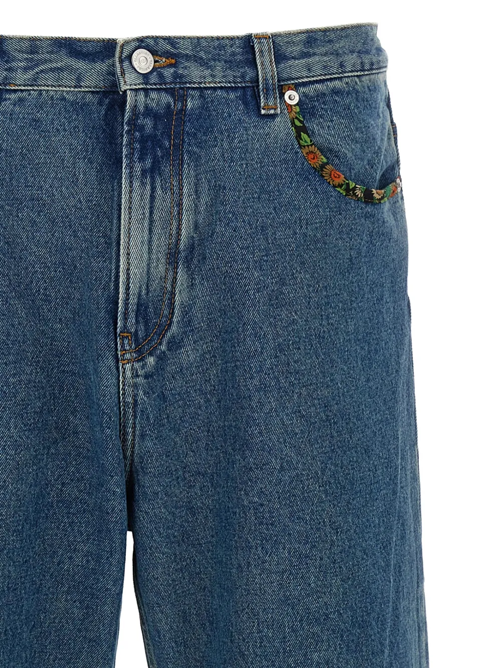 Valentino Garavani Jeans met bloemenkant Blauw