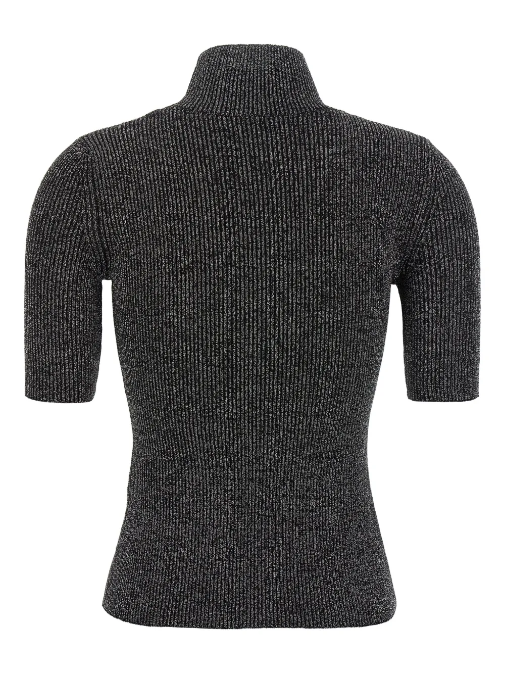 Missoni Silver Roll-neck Sweater In Black