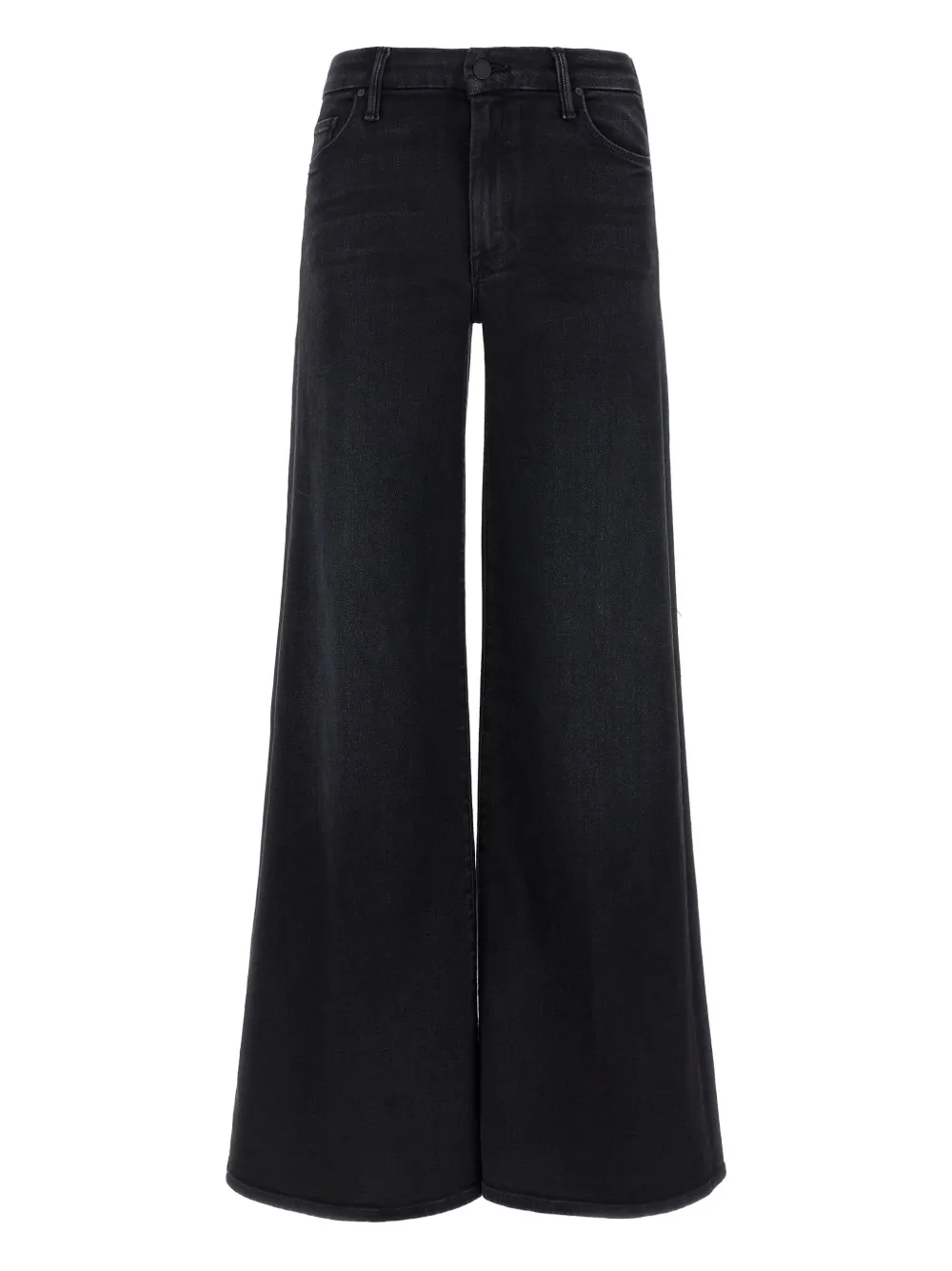 Mother The Roller Sneak Jeans In Black