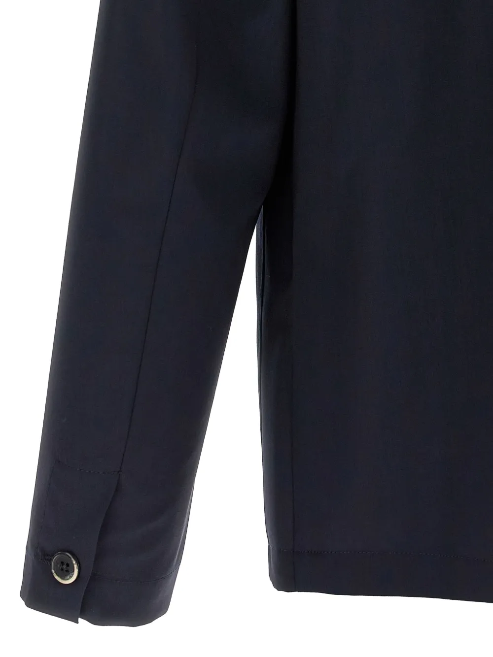 Barena Wollen shirtjack met knoopcuffs Blauw