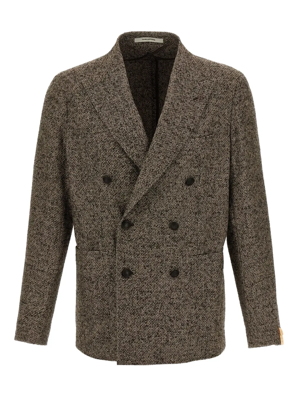 Tagliatore Blazer met dubbele rij knopen en zak Bruin