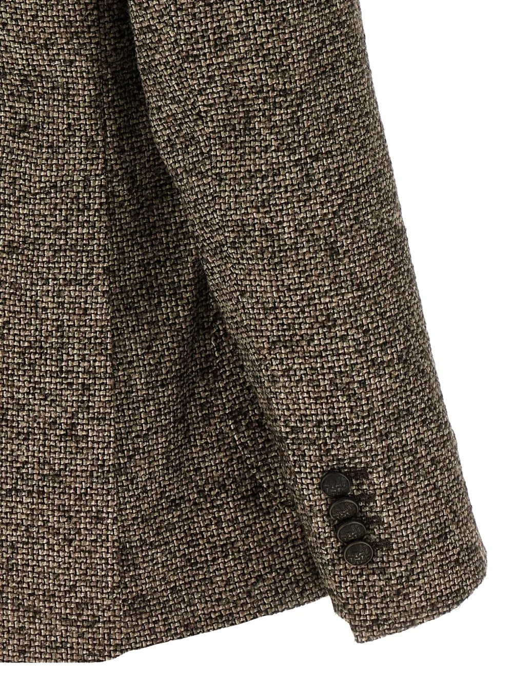 Tagliatore Blazer met dubbele rij knopen en zak Bruin