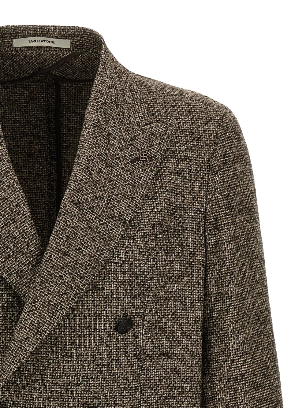 Tagliatore Blazer met dubbele rij knopen en zak Bruin