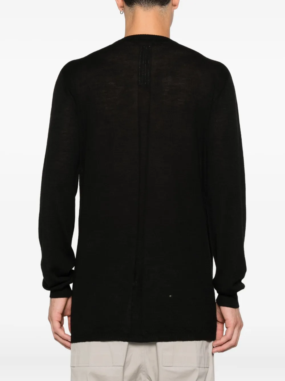 Rick Owens Wollen trui met ronde hals Zwart