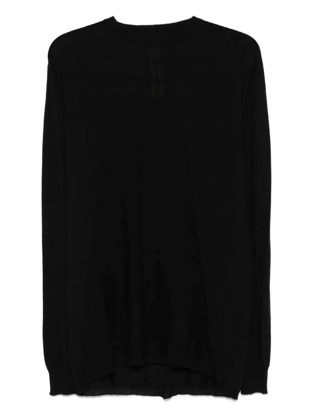 Rick Owens crew-neck wool jumper Zwart