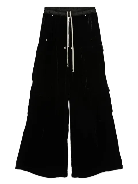 Rick Owens velvet cargo trousers