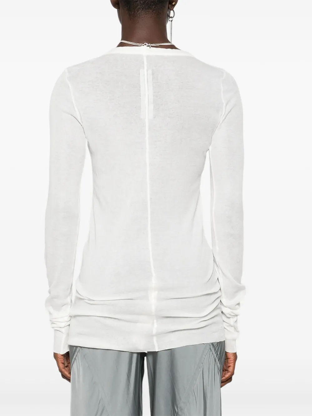 Rick Owens T-shirt met lange mouwen Wit