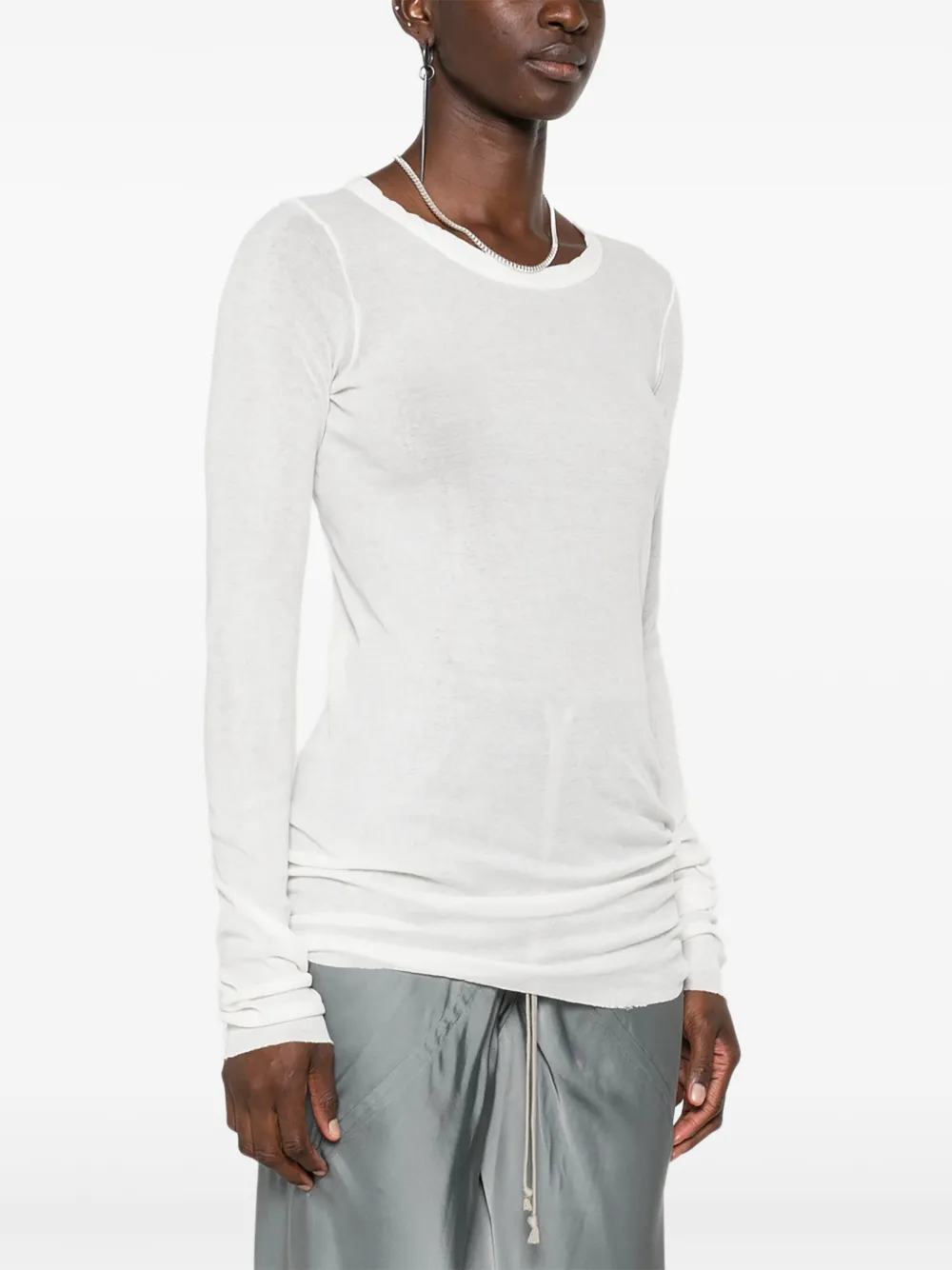 Rick Owens T-shirt met lange mouwen Wit