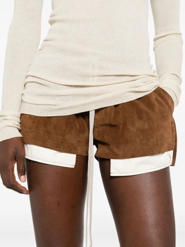 Rick Owens ドローストリング ショートパンツ | ブラウン | FARFETCH JP