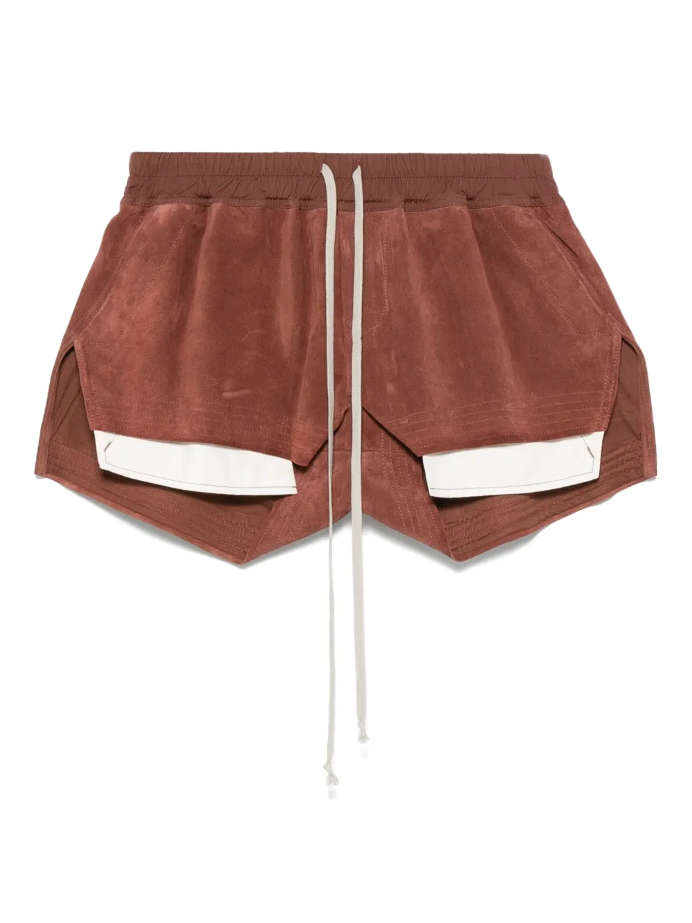 panelled drawstring shorts