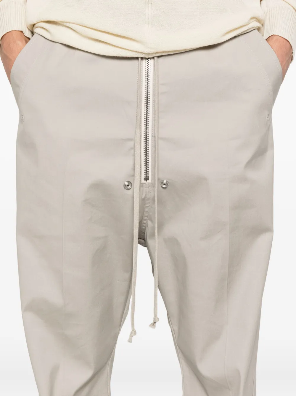 Rick Owens Bella broek met trekkoord en rits Grijs
