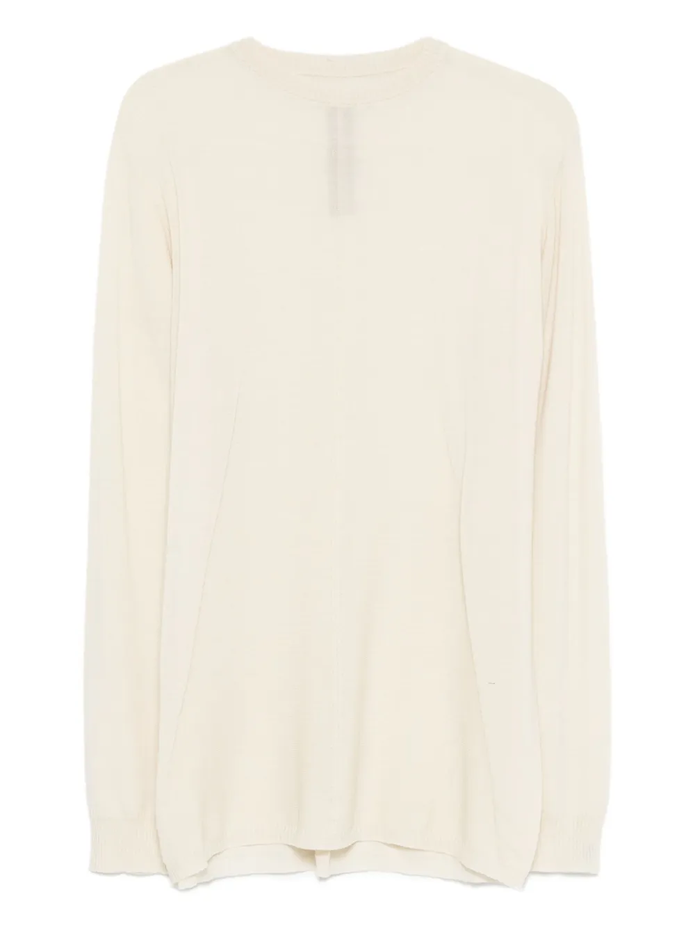Rick Owens round-neck wool sweater Beige