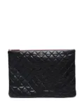 CHANEL Pre-Owned 2014 quilted clutch bag - Black