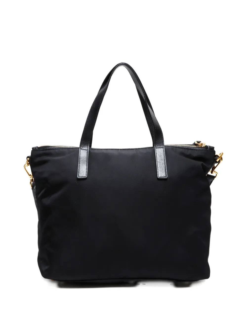Pre-owned Prada 2000 Robot Tote Bag In Black