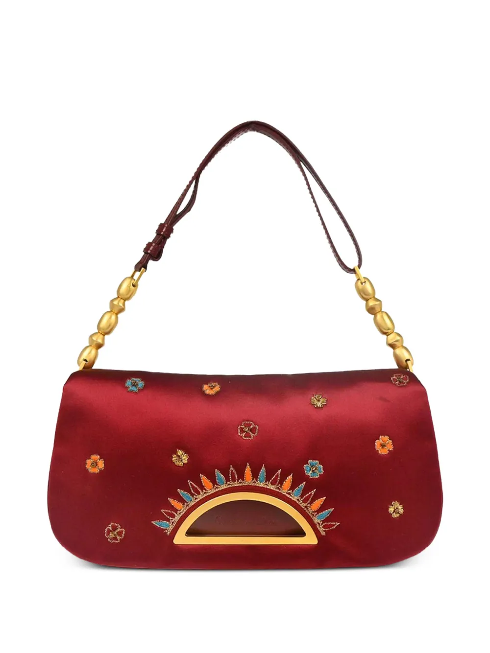Christian Dior Pre-Owned 1999 Malice beaded sunburst shoulder bag | Red | Image 1