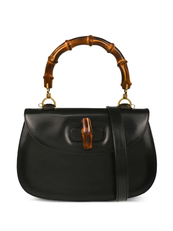 Gucci Pre-Owned 1990-2000s Bamboo-handle Handbag | Black | FARFETCH JO