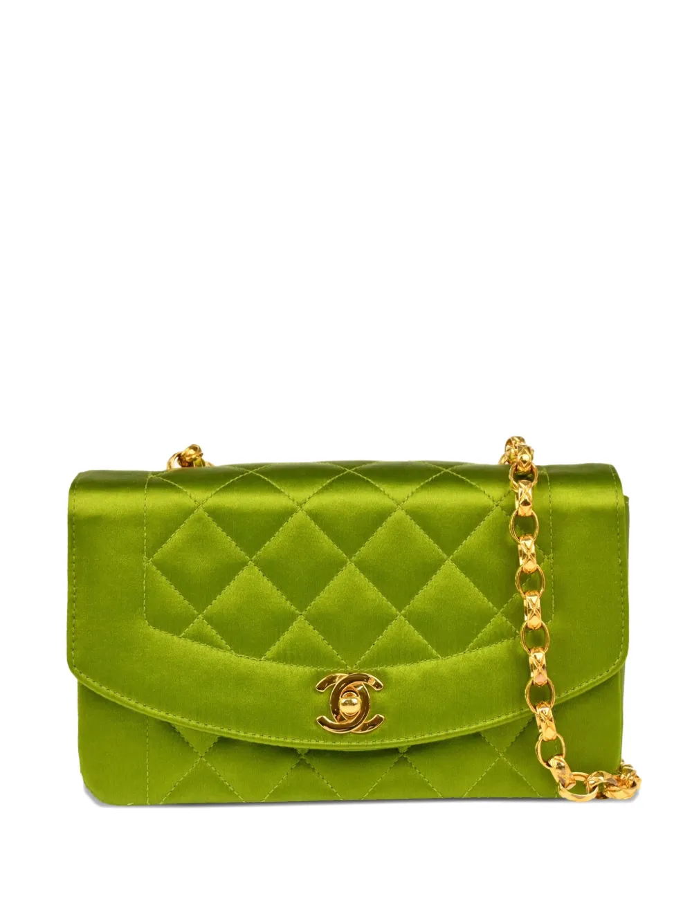 CHANEL Pre-Owned 1990s ダイアナ ショルダーバッグ - グリーン CHANEL Pre-Owned 1990s ダイアナ ショルダーバッグ - グリーン