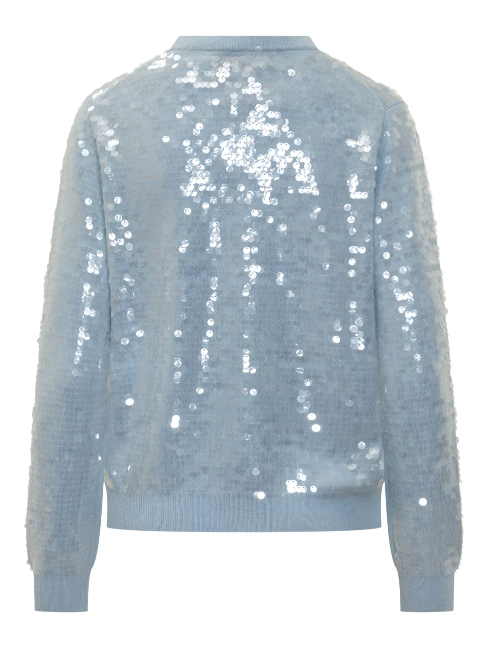 Semicouture Renata trui verfraaid met pailletten Blauw