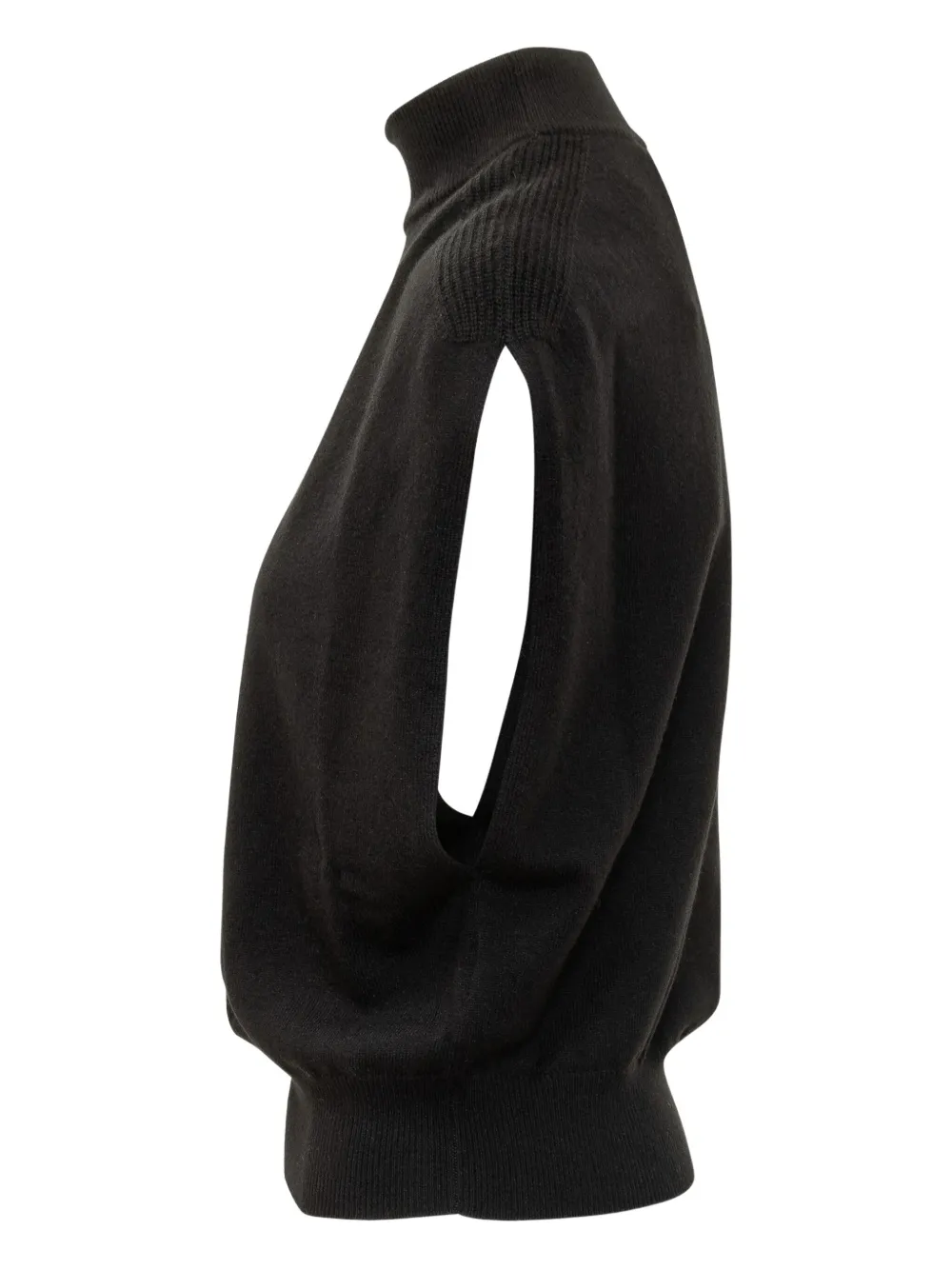 Semicouture Mouwloze coltrui Zwart