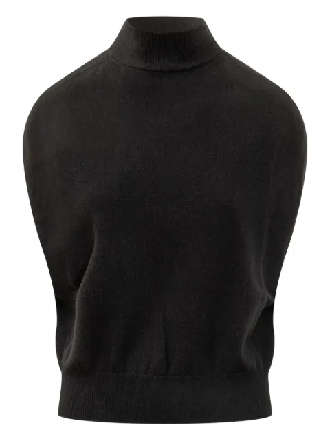 Semicouture turtleneck sleeveless sweater