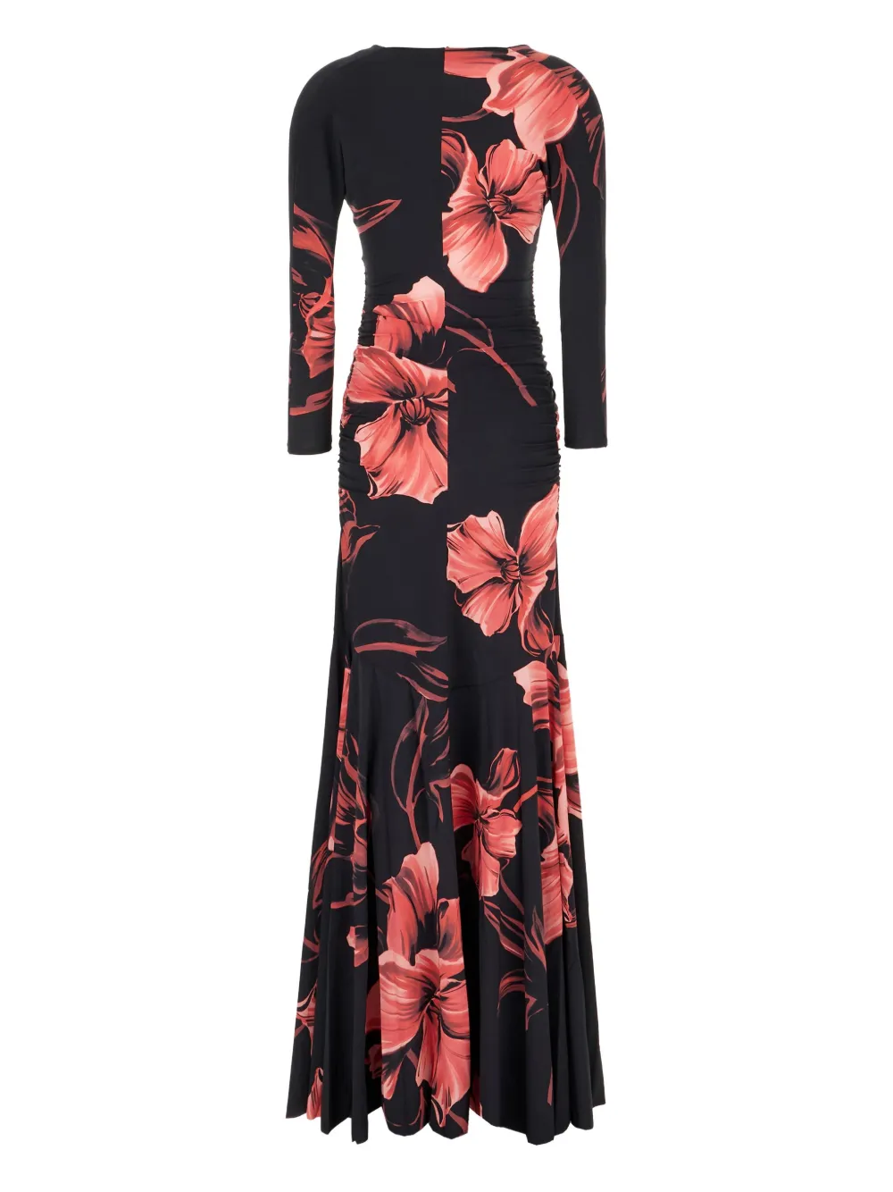 CHIARA BONI La Petite Robe floral-print long dress - Zwart