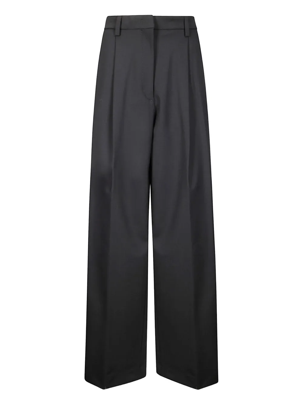 pleated wide-leg trousers