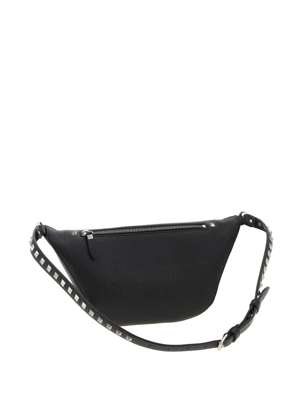 Valentino Rockstud Leather Belt Bag In Black