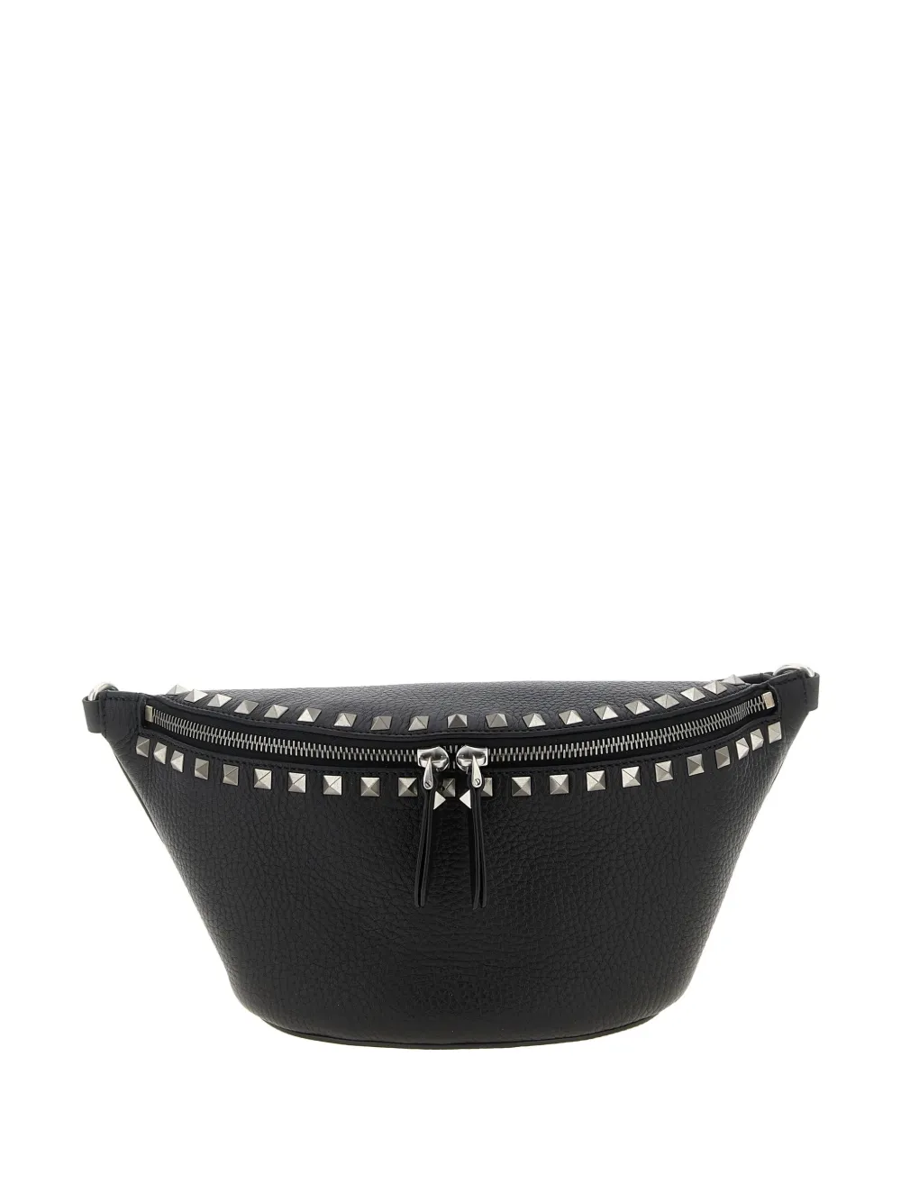 Valentino Rockstud Leather Belt Bag In Black