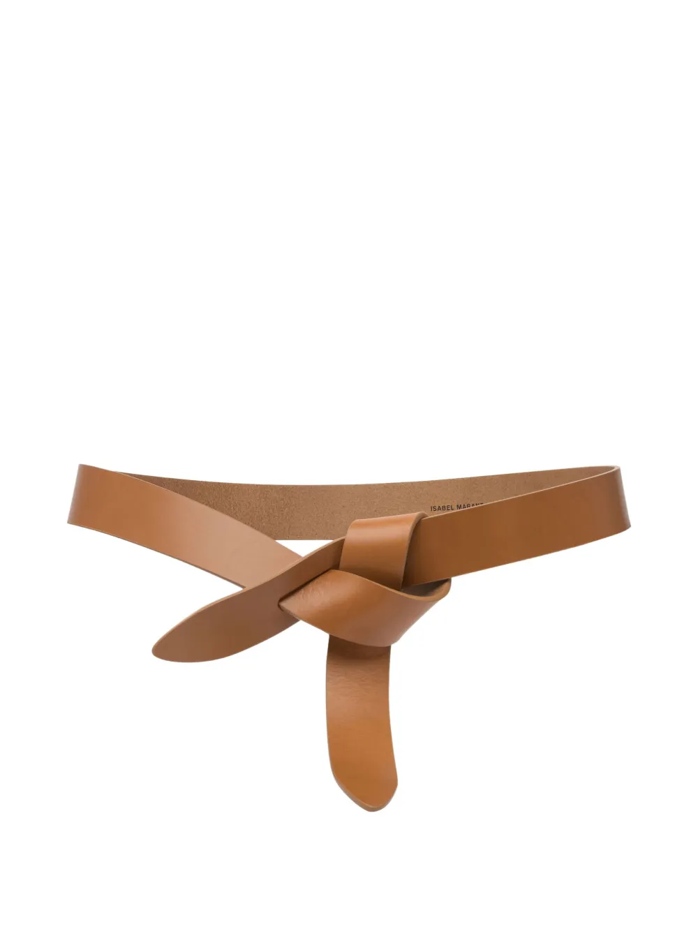 ISABEL MARANT Lecce knotted leather belt Bruin