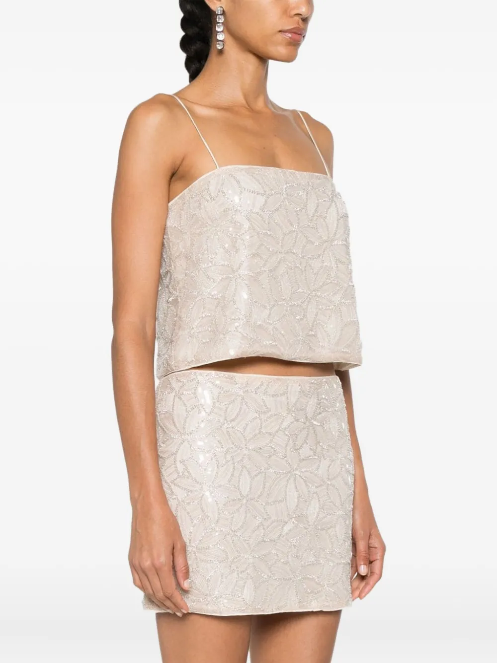 sequin-embellished blouse