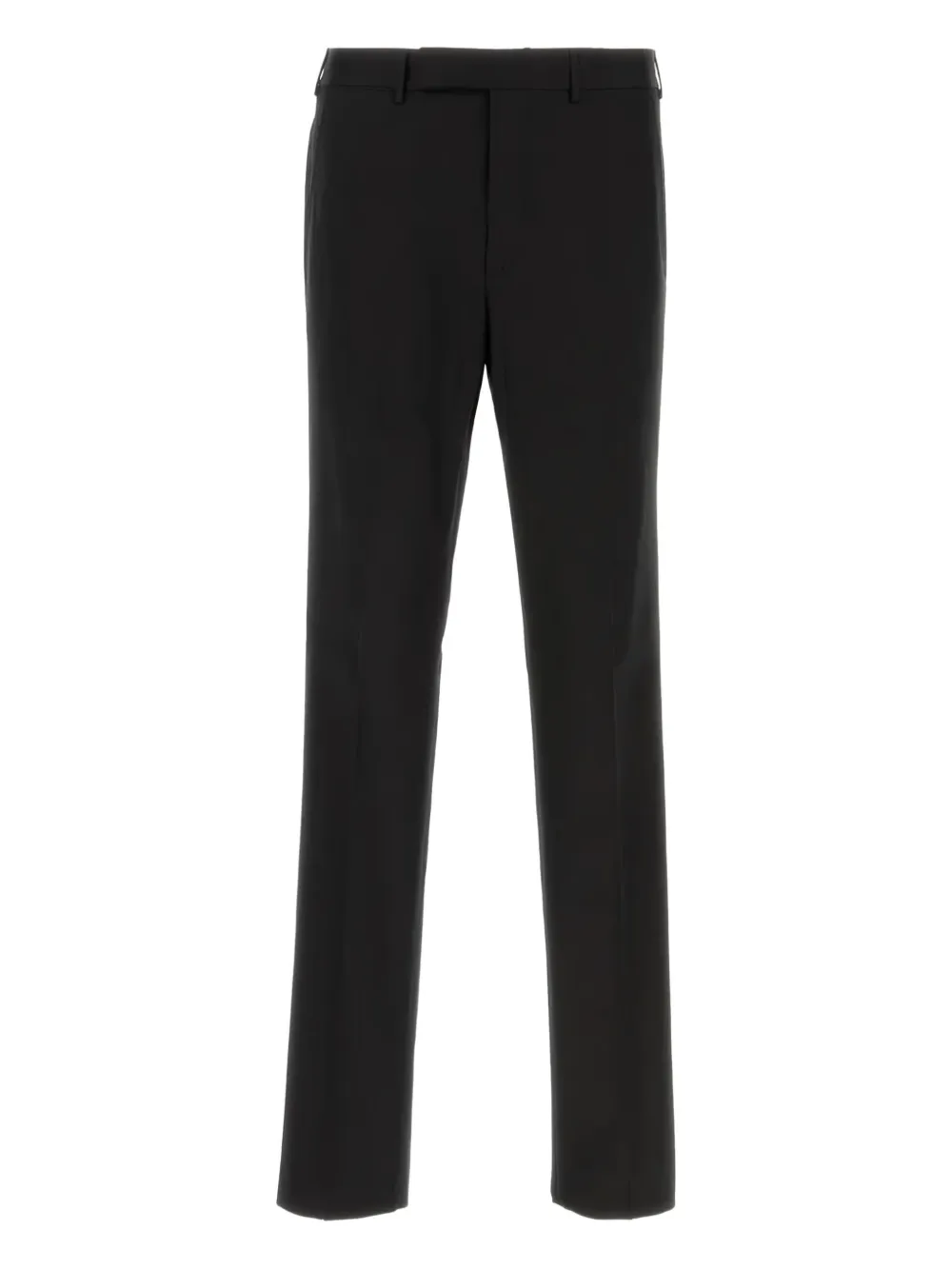 Zegna Black Wool Pants In Black